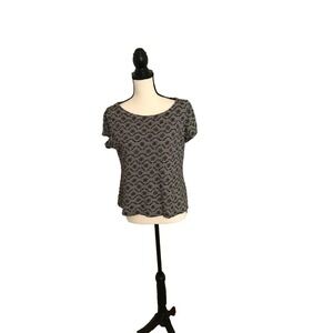 Anthropologie Postmark Women's Bennett Striped Embroidered Floral Knit Top - MED